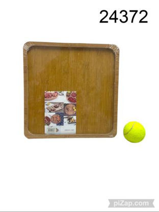 Imagen de BANDEJA MADERA CUADRADA 27 CM 4.25